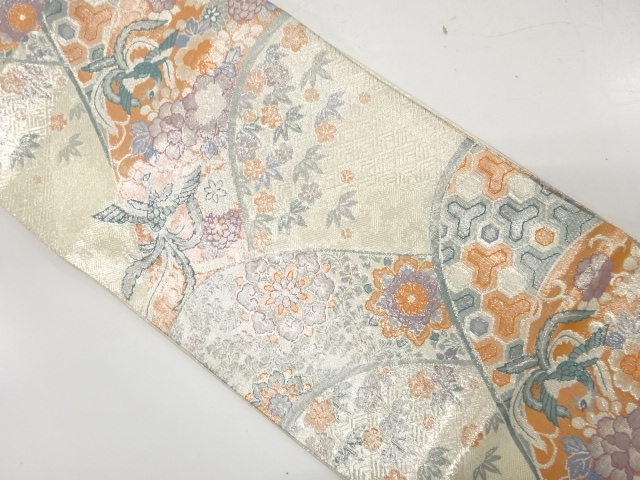 JAPANESE FUKURO OBI / GOLD FOIL / SAGANISHIKI / WOVEN PHOENIX